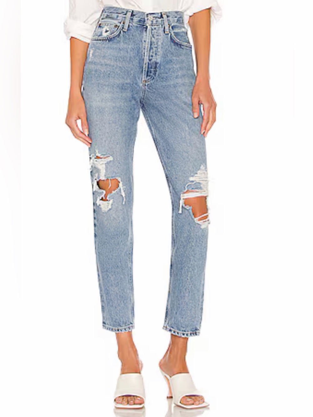 AGOLDE Women’s Fen High Rise Relaxed Taper Jean in Wander